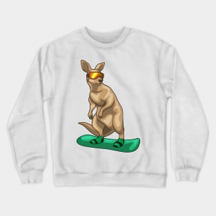 Kangaroo Snowboard Winter sports Crewneck Sweatshirt